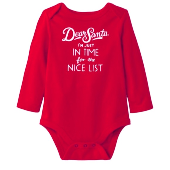 Cat & Jack Dear Santa Bodysuit - Picture 7 of 7